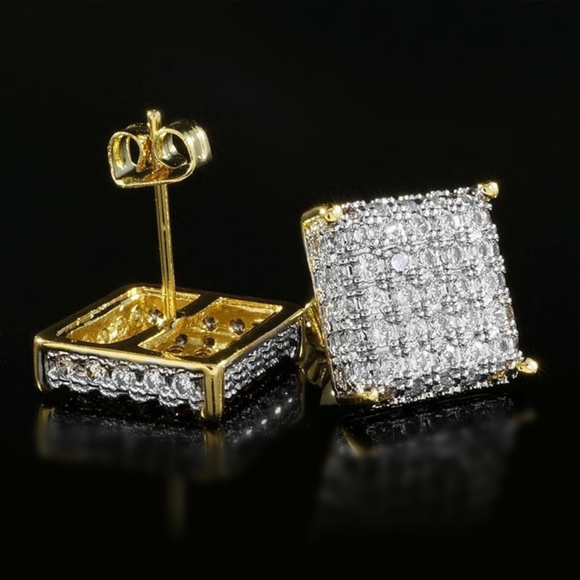 Gold or sliver diamond earrings - Picture 7 of 7